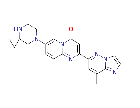 7-(4,7-diazaspiro[2.5]octan-7-yl)-2-(2,8-dimethylimidazo[l,2- b]pyridazin-6-yl)-4H-pyrido[l,2-a]pyrimidin-4-one