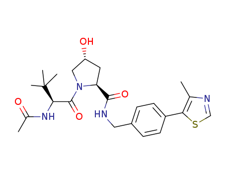 (2S',4R)-1-((1S)-2-acetamido-3,3-dimethylbutanoyl)-4-hydroxy-N-(4-(4-methylthiazol-5-yl)benzyl)pyrrolidine-2-carboxamide/1448188-62-2