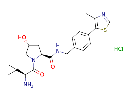 (2S,4R)-1-((S)-2-amino-3,3-dimethylbutanoyl)-4-hydroxy-N-(4-(4-methylthiazol-5-yl)benzyl)pyrrolidine-2-carboxamide hydrochloride