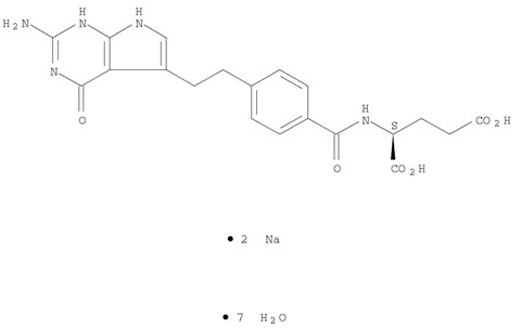 N-[4-[2-(2-Amino-4,7-dihydro-4-oxo-3H-pyrrolo[2,3-d]pyrimidin-5-yl)ethyl]benzoyl]-L-glutamic acid  disodium salt hydrate