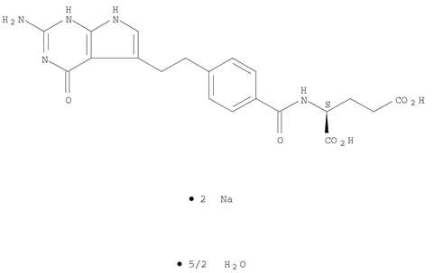 N-[4-[2-(2-Amino-4,7-dihydro-4-oxo-1H-pyrrolo[2,3-d]pyrimidin-5-yl)ethyl]benzoyl]-L-glutamic acid disodium salt hydrate/357166-30-4