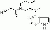 3-((3R,4R)-4-methyl-3-(methyl(7H-pyrrolo[2,3-d]pyrimidin-4-yl)amino)piperidin-1-yl)-3-oxopropanenitrile/477600-75-2