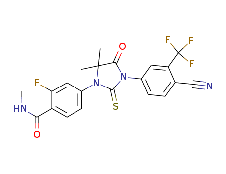 4-[3-[4-氰基-3-(三氟甲基)苯基]-5,5-二甲基-4-氧代-2-硫酮-1-咪唑烷基]-2-氟-N-甲基苯甲酰胺/915087-33-1