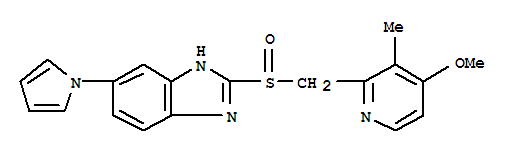 2-[(4-methoxy-3-methyl-pyridin-2-yl)methylsulfinyl]-5-pyrrol-1-yl-3H-benzoimidazole