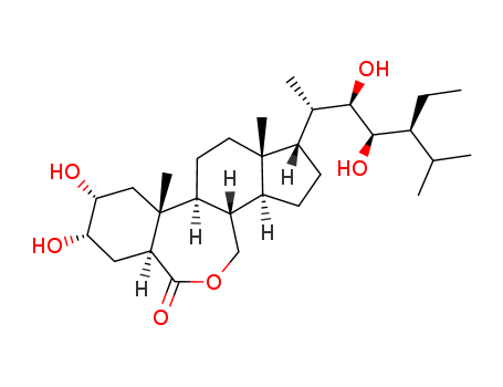 (22R,23R,24S)-2α,3α,22,23-tetrahydroxy-24-ethyl-B-homo-7-oxa-5α-cholestan-6-one/82373-95-3